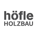höfle Holzbau logo schwarzweiß